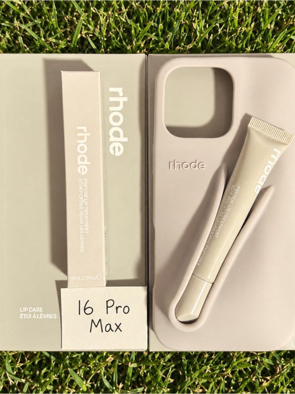 RHODE GREY Silicone Lip Case & Peptide Lip Treatment